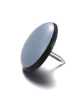 Close-up of a single PTFE Furniture Glides Sliders For Chair Legs 1 Inch Size Cushioned Movers showing nail and cushion detail.