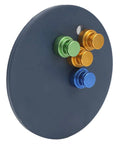 Round base of Welding Bracket Magnetic Soldering Holder Kit MH14 with colored pins