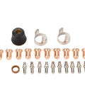 Heavy Duty Plasma Cutter Electrode And Nozzle Replacement Kit For Yeswelder Cut 55ds Pro 65ds with copper and ceramic parts.