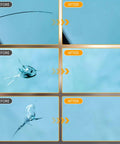 Before and after results using Windshield Chip Repair Kit For Cars, Trucks, And SUVs, Quick Fix Glass Repair Glue With Rapid Dry Formula
