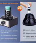 Comparison between two paint shakers; Vortex Mixer For DIY Projects And Lab Use Hands Free Paint Shaker 300 To 2400 RPM Three Speed Stages Fits 10 To 100 Milliliters versus another device.
