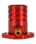 Front view of red Intake Manifold Inlet Pipe Adapter Kit For Predator 301cc 420cc 459cc Engines And GX340 GX390 GX270 Carburetors