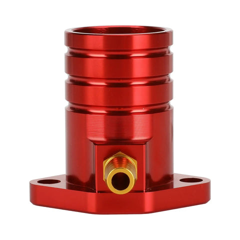 Front view of red Intake Manifold Inlet Pipe Adapter Kit For Predator 301cc 420cc 459cc Engines And GX340 GX390 GX270 Carburetors