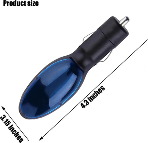 Fuel Sync Device To Boost Gas Mileage, Quick Plug And Play Car Gas Saver, Portable 12V MPG Booster size 4.3 inches by 3.15 inches