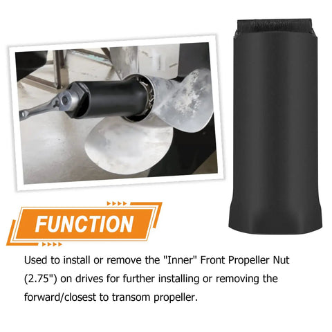Inner Front Prop Nut Socket Wrench For Mercruiser Bravo III Propeller 2.75 Inch Nut Tool Heavy Duty Marine Prop Maintenance