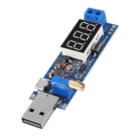 Dual USB Buck Boost Power Module That Packs a Punch, 3.5V To 12V Input, 1.2V To 24V Output, DC DC Converter With Display, 3W Max Output