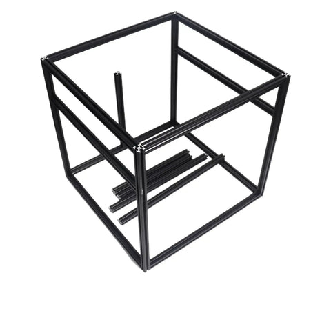 Rigid 2020 Aluminum Extrusion 3D Printer Frame Kit With Wicked Tight 6mm T Slots And Snug Connectors showing modular structure and components.