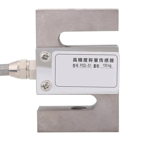 Heavy Duty Built Tough Load Cell Sensor Providing Straight Up Precision Weighing Output For Industrial Mixing Stations And Batching Systems With Zero Hassle Setup, 100kg capacity in metal design.