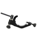 Black aluminum alloy HFS dial test indicator holder for Bridgeport mill; 1-7/8" clamping diameter