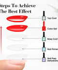 Steps to achieve best effect with 30 Color Gel Nail Polish Kit With 9ml Bottles Hema Free Soak Off UV LED Curing Long Lasting