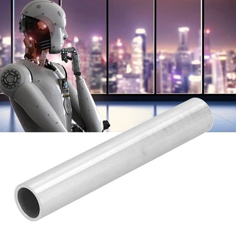 Thick Wall 1.3 Inch OD Seamless Aluminum Round Tube For Robotics And Prototyping with robot in background