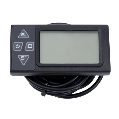 LCD Display for 26 Inch Electric Bike Conversion Kit With Front Wheel Hub Motor 350W 36V shown with buttons