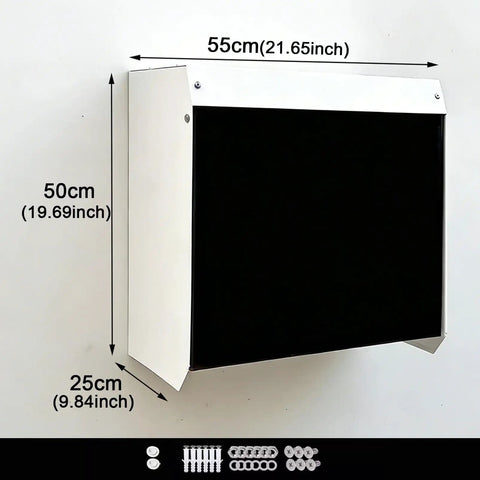 Rugged EV Charger Cover With Magnetic Flip Door For Super Fast Access Beats The Elements On Outdoor Wall Stations, 55cm x 50cm x 25cm.