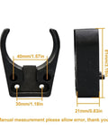 Premium 6 Pieces HSK63 Tool Holder Clamps For Vibration Free Milling And Engraving with measurement details.