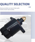 Badass Alloy Idle Speed Control Valve With Reinforced Sealing Washer To Eliminate Rough Idles Deliver Sweet Throttle Response And Cruise Easy On Long Highways Compatible With King Kong Automotive, shown at angle.
