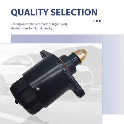 Badass Alloy Idle Speed Control Valve With Reinforced Sealing Washer To Eliminate Rough Idles Deliver Sweet Throttle Response And Cruise Easy On Long Highways Compatible With King Kong Automotive, shown at angle.