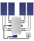 1200W Grid Tie Inverter MPPT Pure Sine Wave DC To AC For Solar And Wind Power connected to solar panels with LCD display