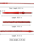 1:1 Scale Stainless Steel Scathach Spear Gae Bolg Replica For Cosplay And Collecting, showing full length and segments