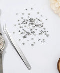 100 Piece Watch Screw Set With Tweezers For Watchmaking And Repair Replacement Micro Screws And Battery Clamp Screws Durable Stainless Steel