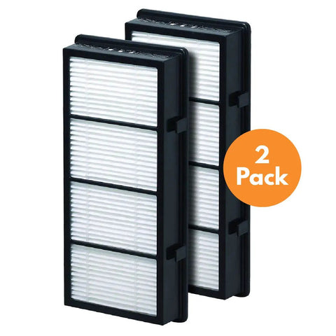 Two-pack of Replacement Air Filter For Holmes AER1 HAPF300 HAPF30 And Bionaire BAP536 BAP516 2 Pack D Filter in black frame