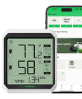AeroLab THB1S Wireless Bluetooth Hygrometer Thermometer with external probe and smart app display on smartphone