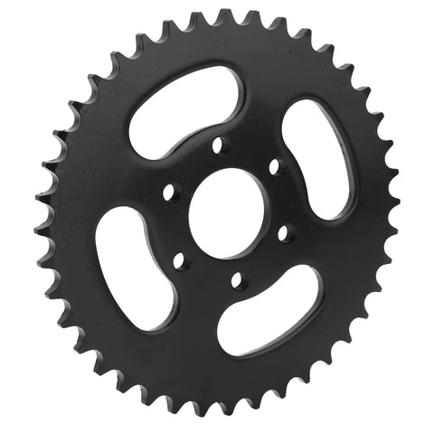 40T Stainless Steel Rear Sprocket For Go Karts ATVs And Racing Carts Built Tough For Long Lasting Durability Easy Tool Installation With Six Hole Mount Design.