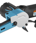 Professional Pneumatic Belt Sander With Infinitely Variable Speed Control, compact design for narrow woodworking tasks.