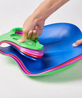Heavy Duty Snow Sled For Downhill Thrills With A Non Slip Sanded Seat And Grippy Handles Built For Kids And Adults Rugged Sledge Board For Snow Or Grass Fast Fun Winter Ride In Red shown in multiple colors