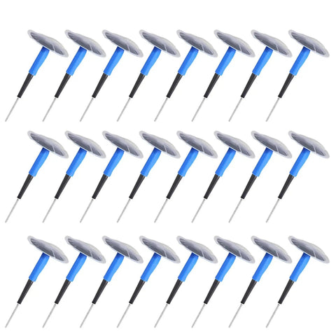 Badass 24 Pack Mushroom Plug Patch For Tubeless Tire Repair High Strength Rubber Universal Tire Puncture Seal Gum With Steel Nail Heavy Duty Fix For Car Motorcycle Ev No Sweat Permanent 36X4mm, featuring durable rubber patches with steel nails.