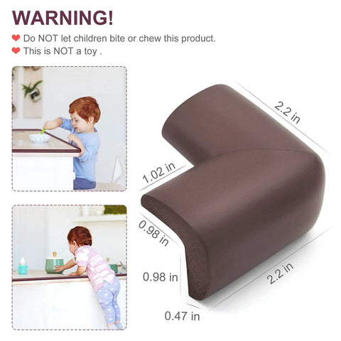 Ultra Tough Baby Proofing Edge And Corner Protectors For Furniture 20.5 Feet High Density Rubber Foam, corner guard with dimensions