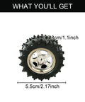 4Pcs RC Car Wheels And Tires Set Built For Tough RC Short Course Trucks With 5.5 Cm Diameter And 2.8 Cm Wide Rubber Tires