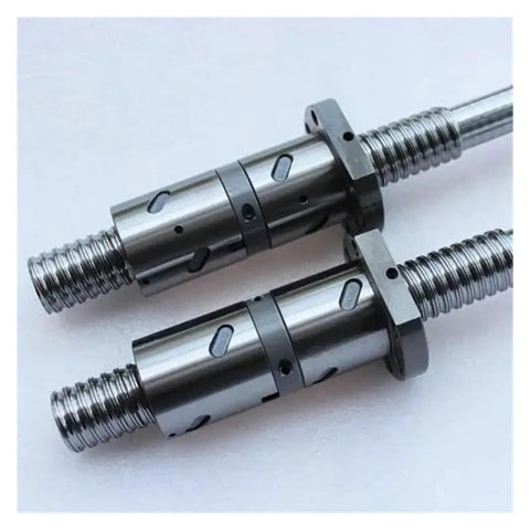 High Precision C5 Rolling Ball Screw DFU2005 Machined Adjustable Double Nut RM2005 Kit For CNC Parts 700mm close-up view