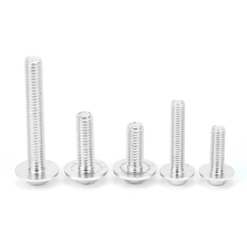 Aluminum Motorcycle Fairing Bolt Kit One Stop With Assorted Screws And Fasteners For Sports Bikes Replacement Hardware Silver Finish