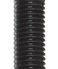 Black Oxide 1045 Steel Tugger Bolts, 3/4 Inch 10 TPI T-Bolt, 2 Inch Thread, 3-1/2 Inch Overall, 1-5/16 X 1-5/16 X 17/32 Inch Head, Fits 3/4 Inch Table Slot, Heat Treated, Pack Of 2 close-up of black oxide T-bolt