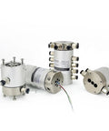 Two Way 360 Degree Rotary Union Slip Ring With Pneumatic Air Tube 2 In 2 Out G1 8 Connectors Durable Electrical Rotary Joint For Continuous Power And Air Supply Perfect For Robotics And Automation, 4-port metal body