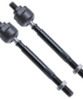 12 Piece Front Suspension Kit for 1997 1998 1999 2000 2001 Honda CR V Ready to Roll With Front Outer and Inner Tie Rods, Front Lower Ball Joints, Sway Bar Links, and Rack and Pinion Tie Rod Boots; black steel tie rods