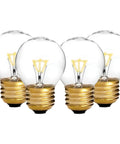 Four 40 Watt Oven Light Bulbs High Temp Appliance Bulbs with G45 E26 E27 Socket Brass Lead for Maytag GE Kenmore Whirlpool