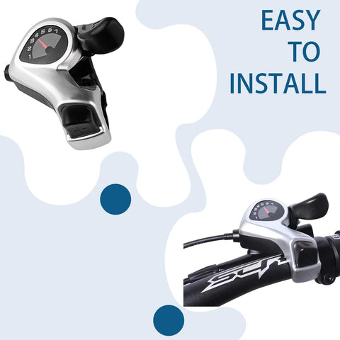 Right Thumb Trigger Shifter For 7 Speed Bikes, SL-TX50-7R Gear Lever installation on bike handlebar