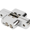 Concealed Cabinet Door Hinge Set, Heavy Duty Zinc Alloy, Silver Finish, Smooth Silent Operation, Soft Close, Internal Roller Track Mechanism