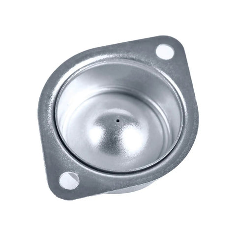 1 Inch Ball Transfer Bearing with 2 Hole Flange Mount 360 Degree Universal Rotation Roller for furniture and equipment