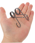 Beefy Heavy Duty Steel Torsion Spring Replacement Pack 2 Easy Install Seeding Parts For Farm Seeders And Corn Planters Wear Resistant High Strength Gear For Garden And Field Use, two silver steel springs in hand