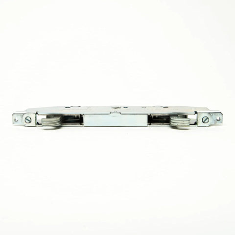 Two Point Mortise Lock For Sliding Patio Door With Dual Hook Latch Built To Last Vinyl Door Hardware Easy Install Fits Most Vinyl Doors Patent US 6672632 Locks It Down, front view