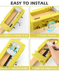 Installation guide using All In One Door Hinge Installation Kit With Router Template For 3 To 5 Inch Doors And 1/4 Or 5/8 Inch Thickness