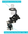 Vehicle CB Radio Antenna Mirror Mount Bracket for Car Truck SUV Roof Rack Pole Mount With SO239 Female Connector