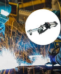 Heavy Duty Pneumatic Clamp With Quick Toggle Action For Precise Workpiece Holding And Fast Setup Pro Grade Build 499.4 Lbs Max Force GH-12132-A Durable Hot Rolled SPHC Steel Clamp Tool For Metalworking And Assembly, shown in welding