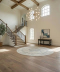 Pro Level Reactive Water Based Interior Wood Stain Delivers A Legit Gray Brown Weathered Patina On Beams Walls And Furniture Zero Voc Formula For Smooth Application Heavy Duty 55 Gallon Drum Ready applied on a staircase and hardwood floor.