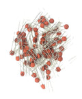 Ceramic capacitors from Pro Grade Electronics Component Kit With 1390 Pieces Including LEDs, Diodes, Transistors, Resistors
