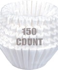 Coffee Filters Eight To Twelve Cup Size 150 Pack For A Boss Brew With Optimum Flavor Extraction Chlorine Free White Stay In Place