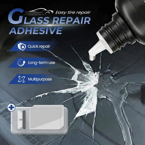 Windshield Crack Repair Kit With Quick Glass Repair Fluid Easy DIY Fix For Chips And Cracks Long Lasting Glass Repair Solution
