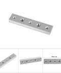 Heavy Duty T Slot Miter Track Jig Set for Woodworking, Aluminum Alloy Rail Miter Bar, showing threaded holes and dimensions